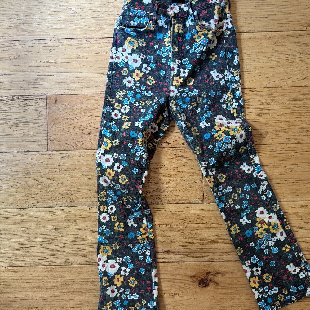 Mother Denim Floral Bootcut